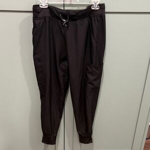 Black jogger scrub pants